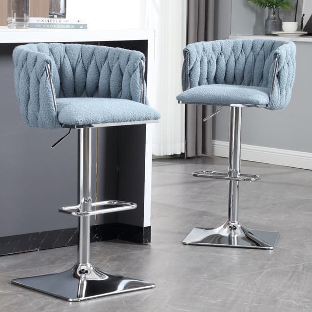 Set of 2 Adjustable Bar Stools