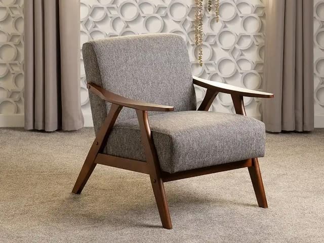 Velvet Upholstered Accent Chair